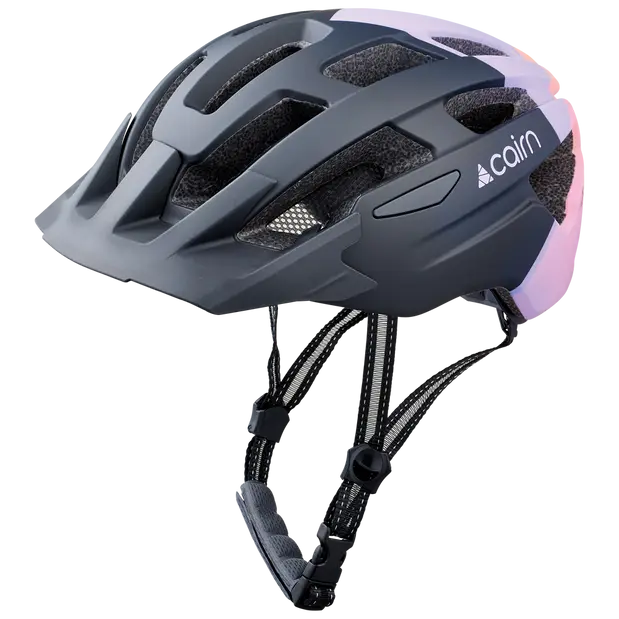 Cairn Prism XTR II Mat Black Lilac | Leichter Fahrradhelm für MTB & City