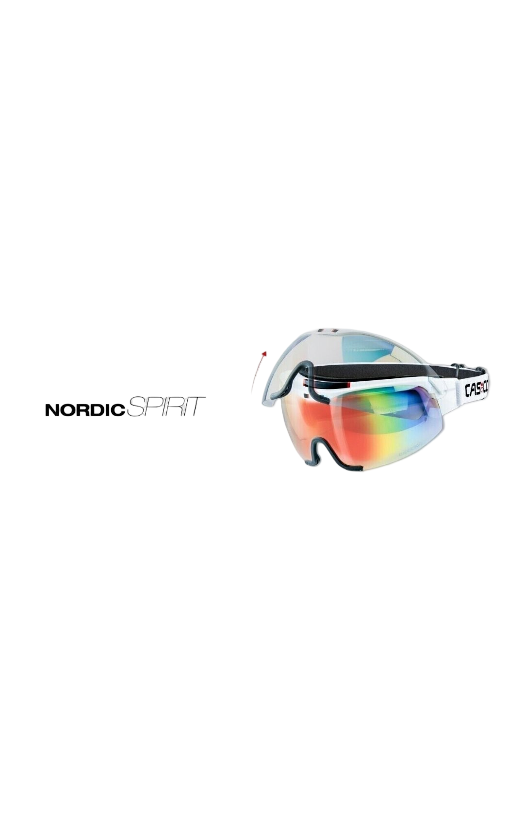 Casco Spirit Carbonic M Nordic Langlauf Biathlon-Brille Herren Damen weiss UV