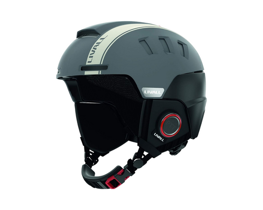 Livall Skihelm RS1 grau | Smarter Skihelm