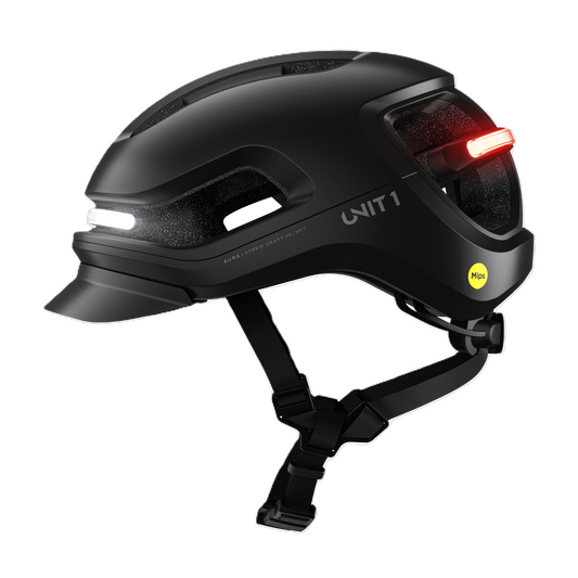 Unit1 AURA Smart Helm – E-Bike Helm mit Beleuchtung, Blinkern & Crash Alert