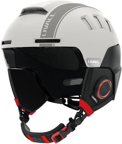 Livall Skihelm RS1 sandweiss | Smarter Skihelm