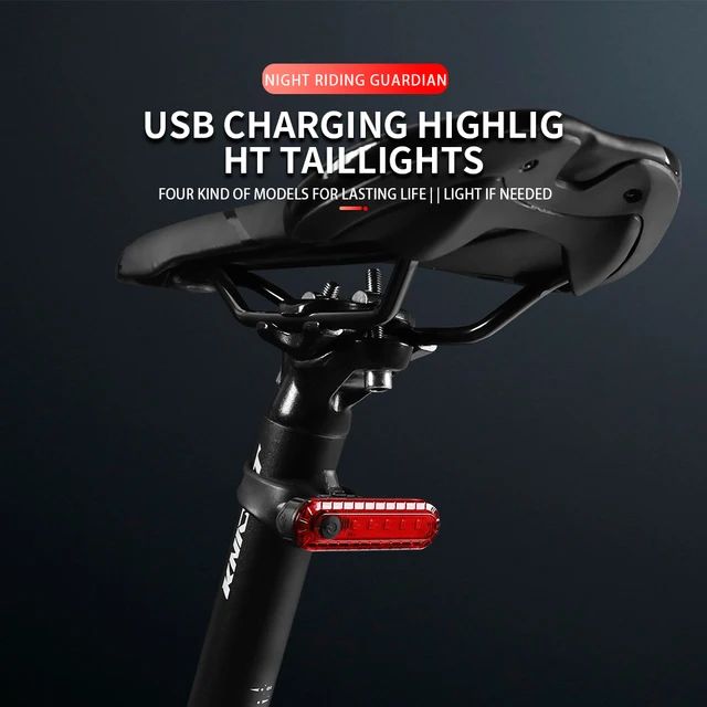 Fahrrad Rücklicht weiß rot Lampe Leuchte Rad Bike USB Wiederaufladbar LED Schein