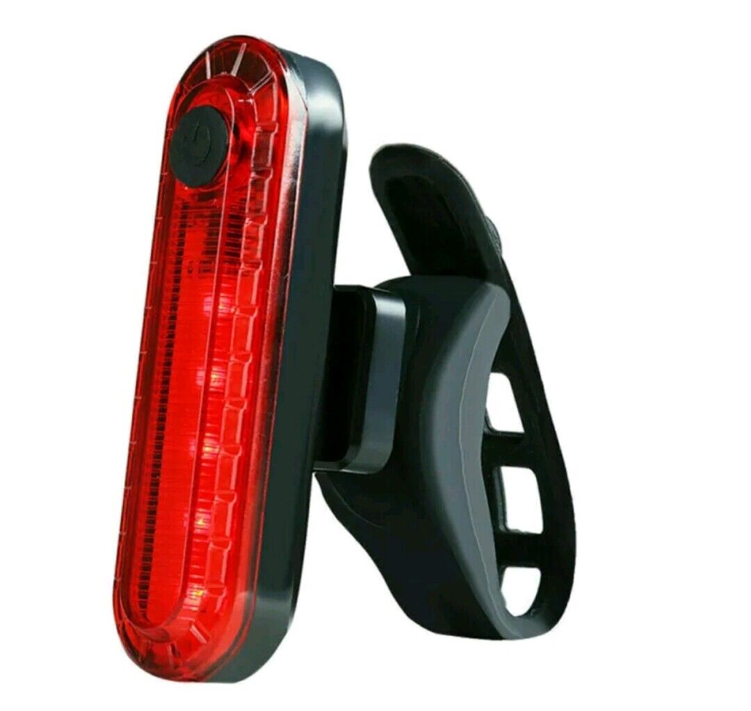 Fahrrad Rücklicht weiß rot Lampe Leuchte Rad Bike USB Wiederaufladbar LED Schein