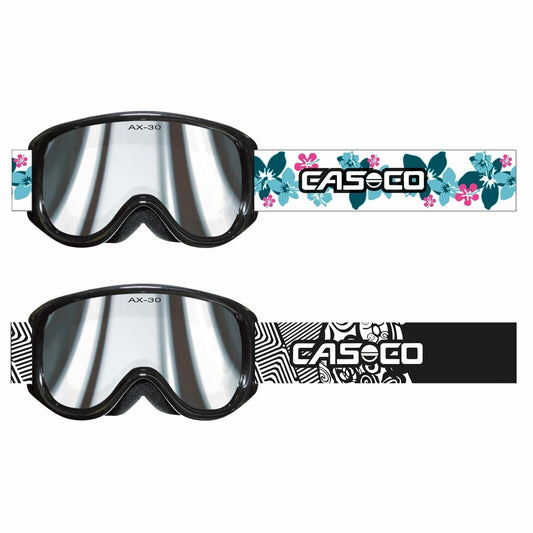 Casco AX-30 PC Skibrille Snowboardbrille Kinder-Skibrille schwarz weiß Sonne UV