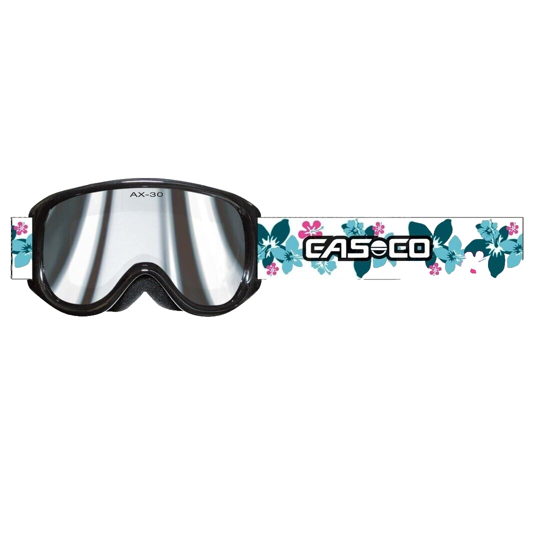 Casco AX-30 PC Skibrille Snowboardbrille Kinder-Skibrille schwarz weiß Sonne UV