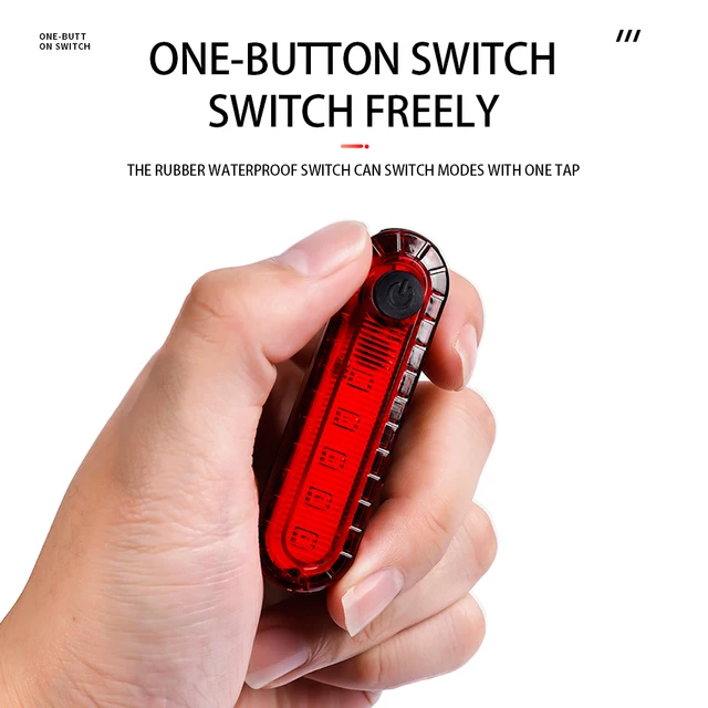 Fahrrad Rücklicht weiß rot Lampe Leuchte Rad Bike USB Wiederaufladbar LED Schein.