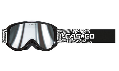 Casco AX-30 PC Skibrille Snowboardbrille Kinder-Skibrille schwarz weiß Sonne UV