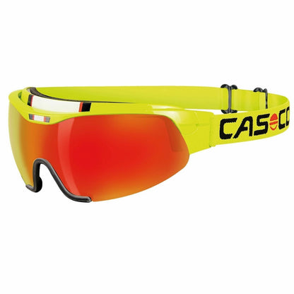 Casco Spirit Carbonic Nordic-Brille Biathlon-Brille Langlauf-Brille neongelb UV