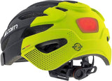 Cairn Fusion LED Black Neon Yellow | City- und MTB Helm mit LED-Licht