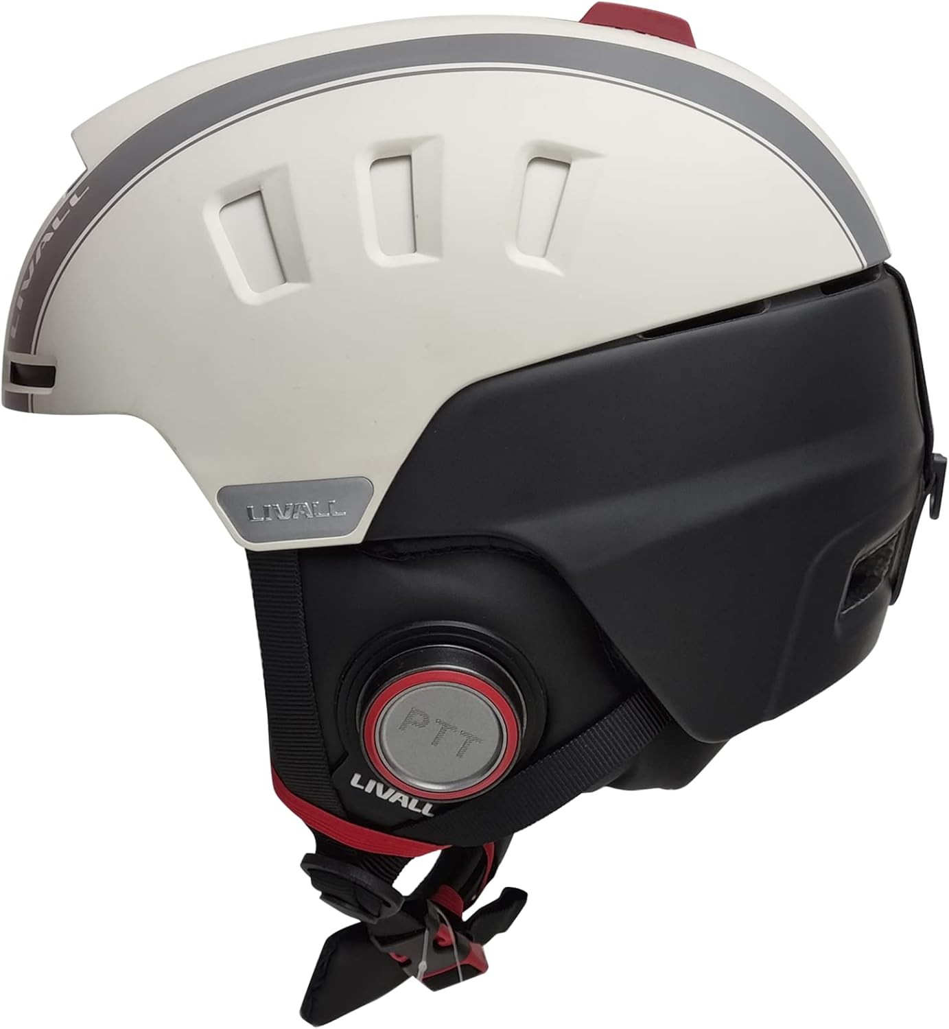 Livall Skihelm RS1 sandweiss | Smarter Skihelm