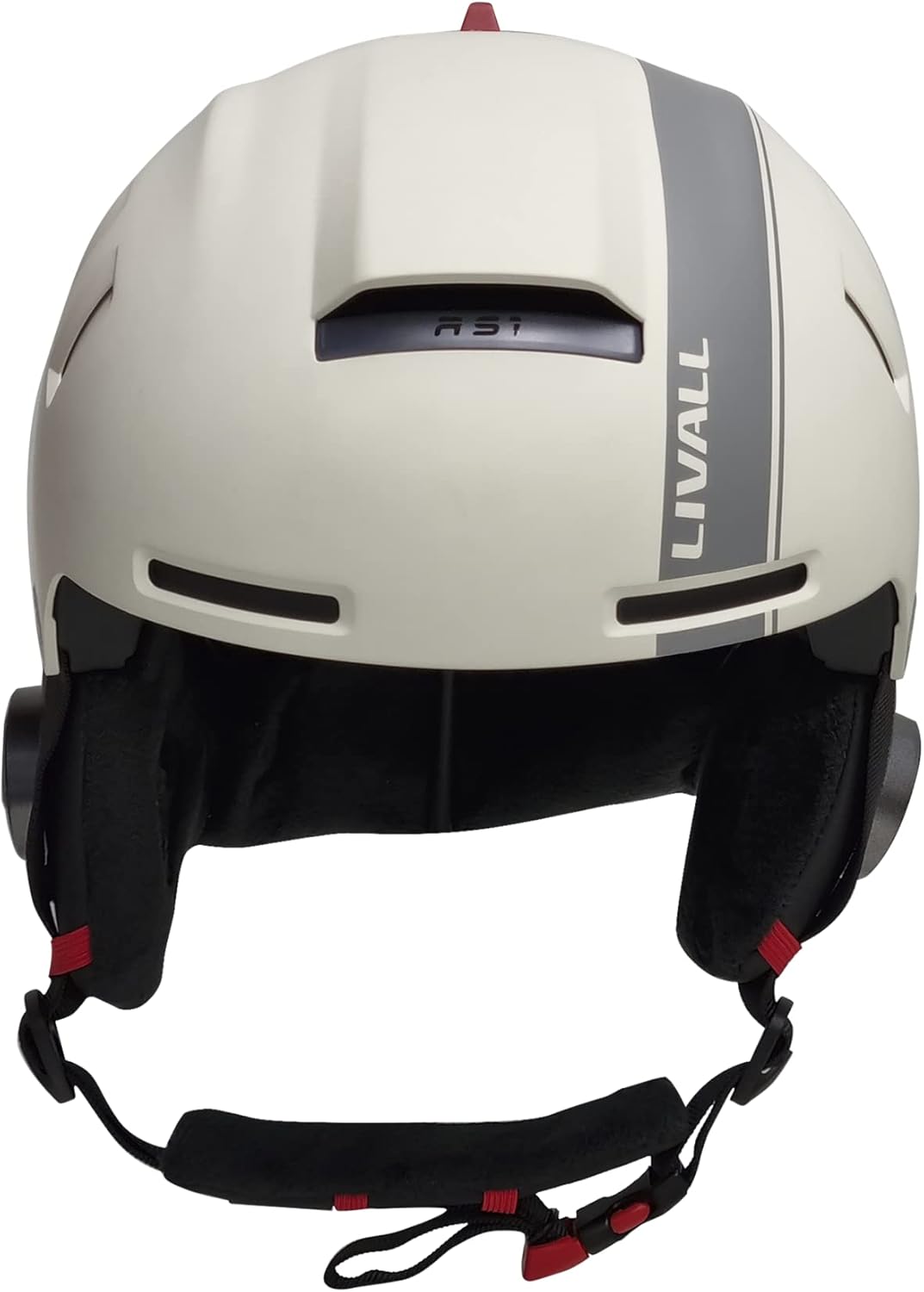 Livall Skihelm RS1 sandweiss | Smarter Skihelm