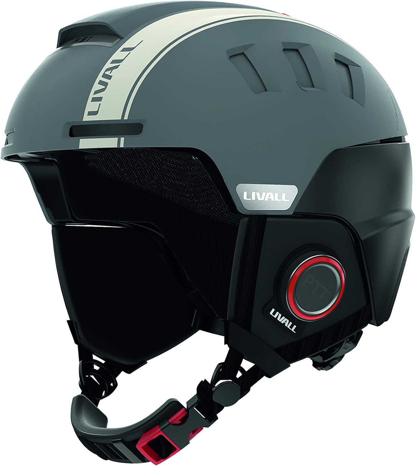 Livall Skihelm RS1 grau | Smarter Skihelm