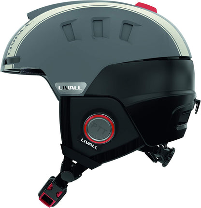 Livall Skihelm RS1 grau | Smarter Skihelm