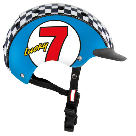 Casco MINI2 Lucky 7 blau | Kinderhelm blau für Ski - & Fahrrad.