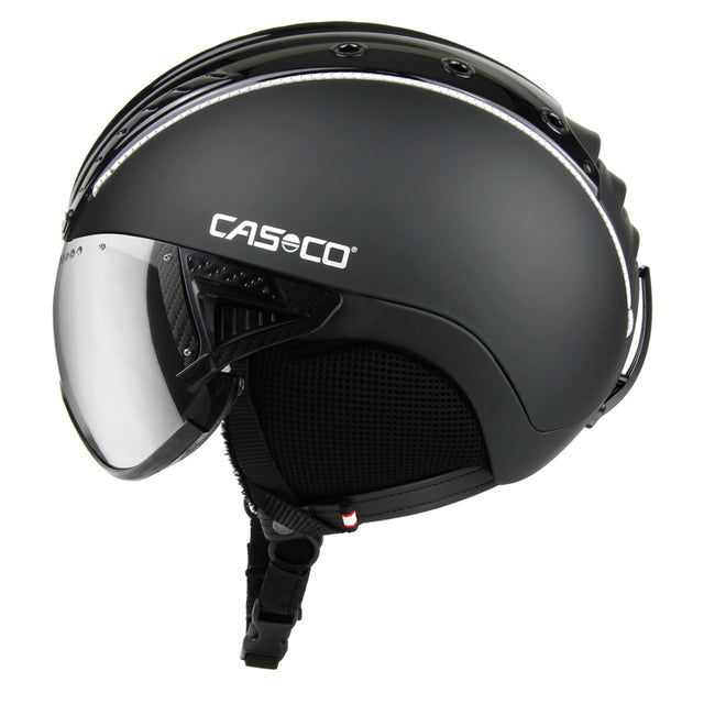 Casco SP-2 Carbonic Skihelm schwarz mit Snowmask 2 | Skihelm Snowboardhelm.