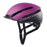 Cratoni C-LOOM Helm für Damen lila – Urbaner Fahrradhelm mit Rücklicht