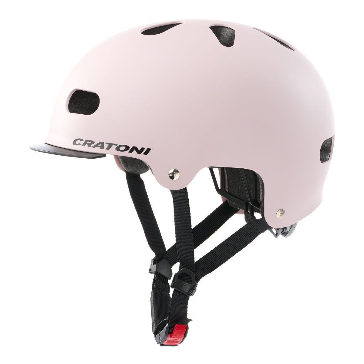 CRATONI C-Mate Fahrradhelm rosa | Rücklicht | Damen und Jugendliche | Street-Style Helm