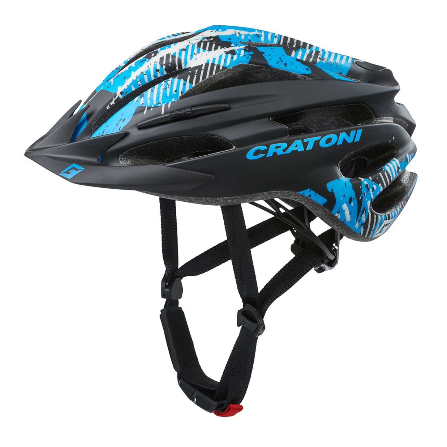 Cratoni Pacer Jr. black-blue matt | Fahrradhelm Rad Kinderhelm | Jugend Kinder