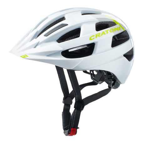 CRATONI Velo-X Fahrradhelm Weiß | Damen und Herren mit Rücklicht E-Bike Trekking.