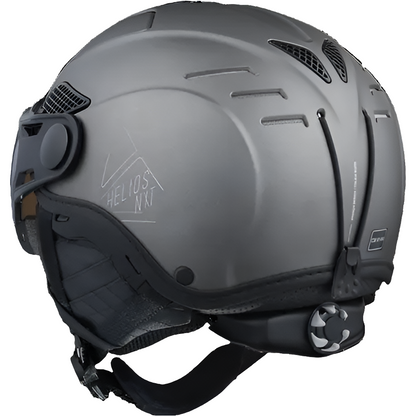 Cairn HELIOS LEATHER EVOLIGHT NXT® | Eleganter Skihelm mit Photochrom-Visier silber