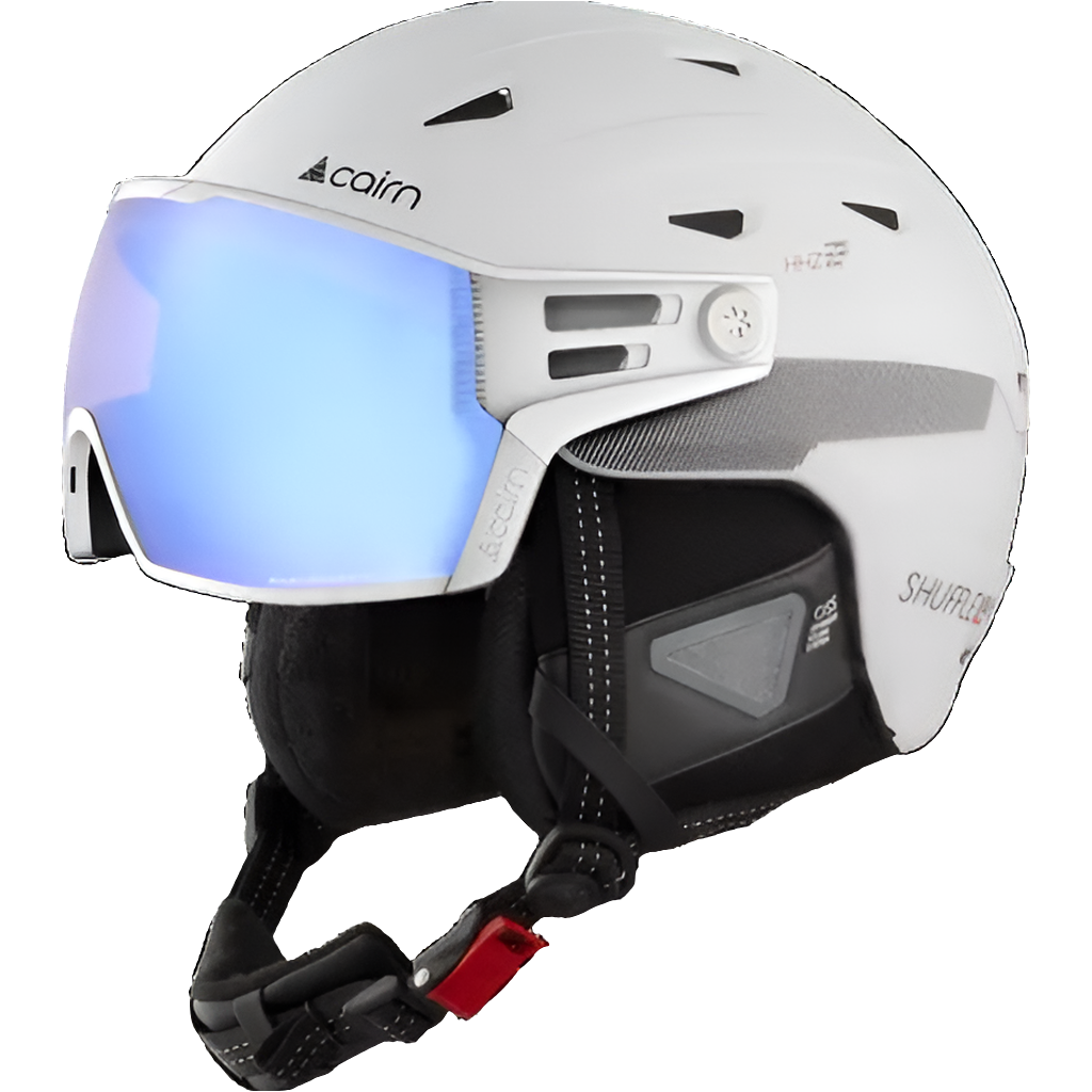 Cairn SHUFFLE S-VISOR Evolight NXT® – Skihelm mit Photochrom-Visier und Leichtbauweise weiss