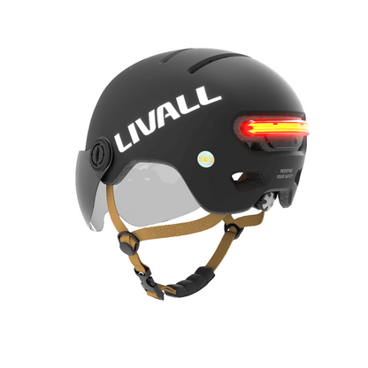 Livall L23 Commuter-Helm mit Visier & smarten Funktionen | Cityhelm E-Bike Fahrradhelm