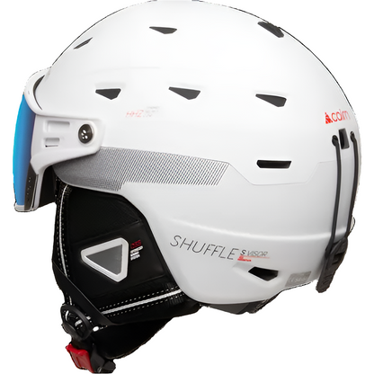 Cairn SHUFFLE S-VISOR Evolight NXT® – Skihelm mit Photochrom-Visier und Leichtbauweise weiss