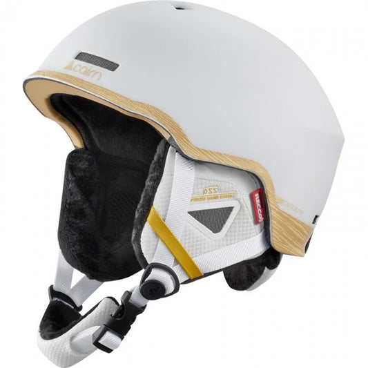 Cairn CENTAURE RESCUE – Skihelm mit RECCO®-Technologie und Leichtbauweise white brown