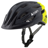 Cairn Fusion LED Black Neon Yellow | City- und MTB Helm mit LED-Licht
