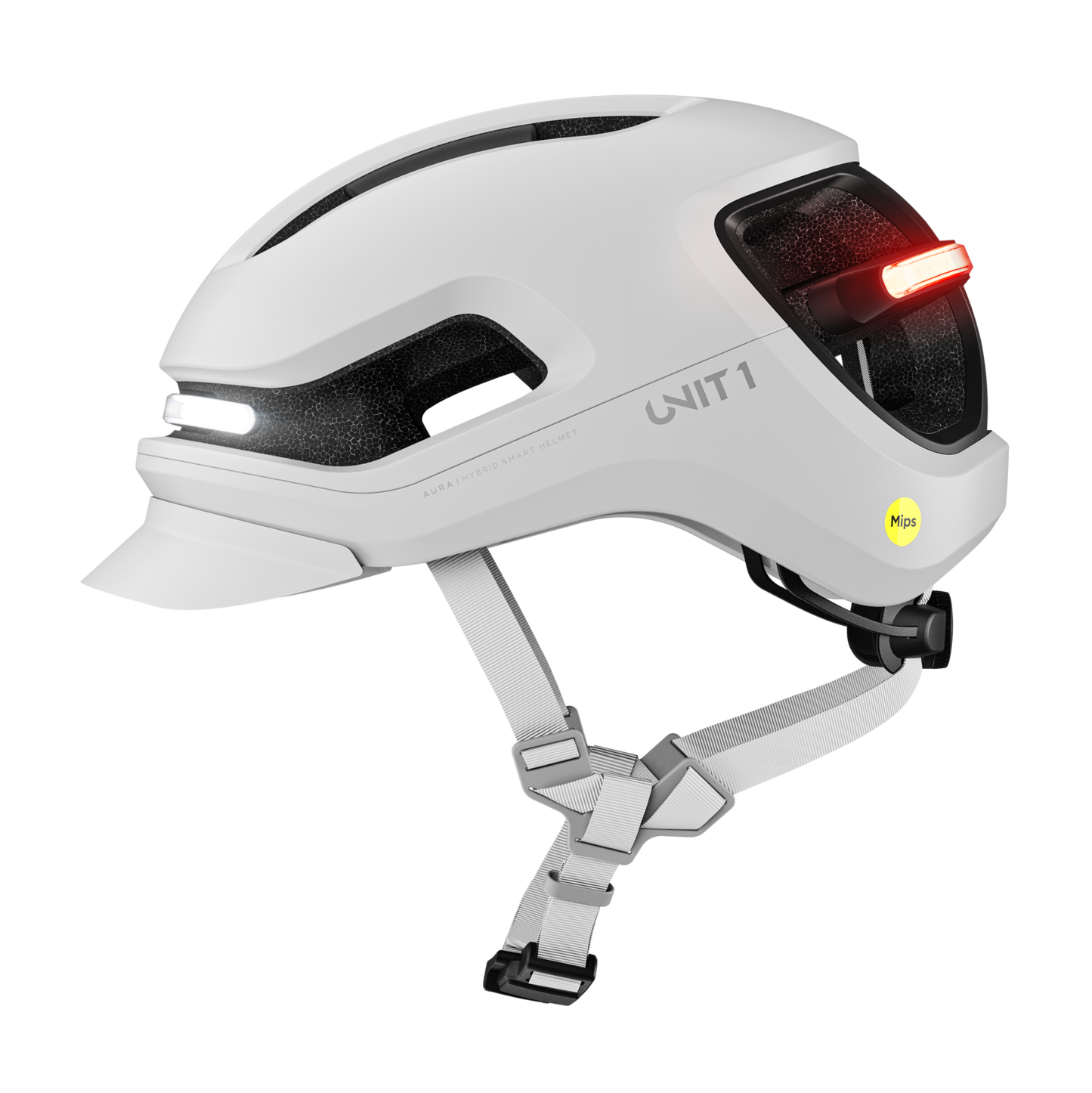 Unit1 AURA Smart Helm – E-Bike Helm mit Beleuchtung, Blinkern & Crash Alert