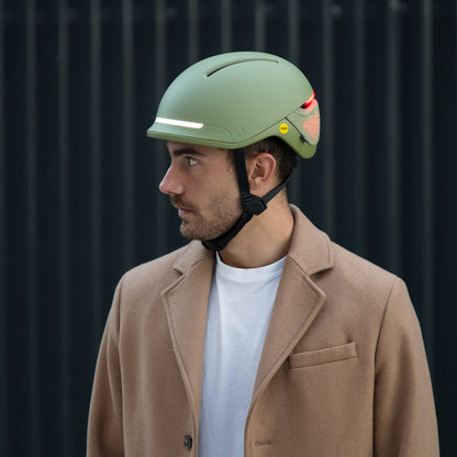 Unit1 FARO Smart Helm – Urban Fahrradhelm mit Beleuchtung, Blinkern & Crash Alert