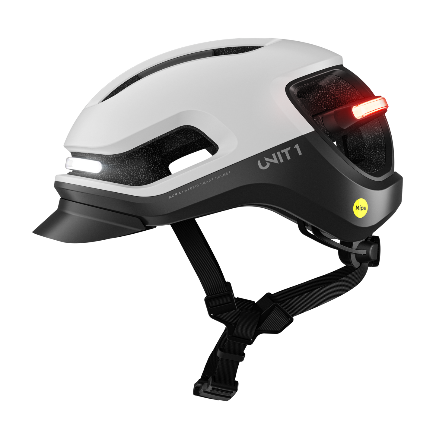 Unit1 AURA Smart Helm – E-Bike Helm mit Beleuchtung, Blinkern & Crash Alert