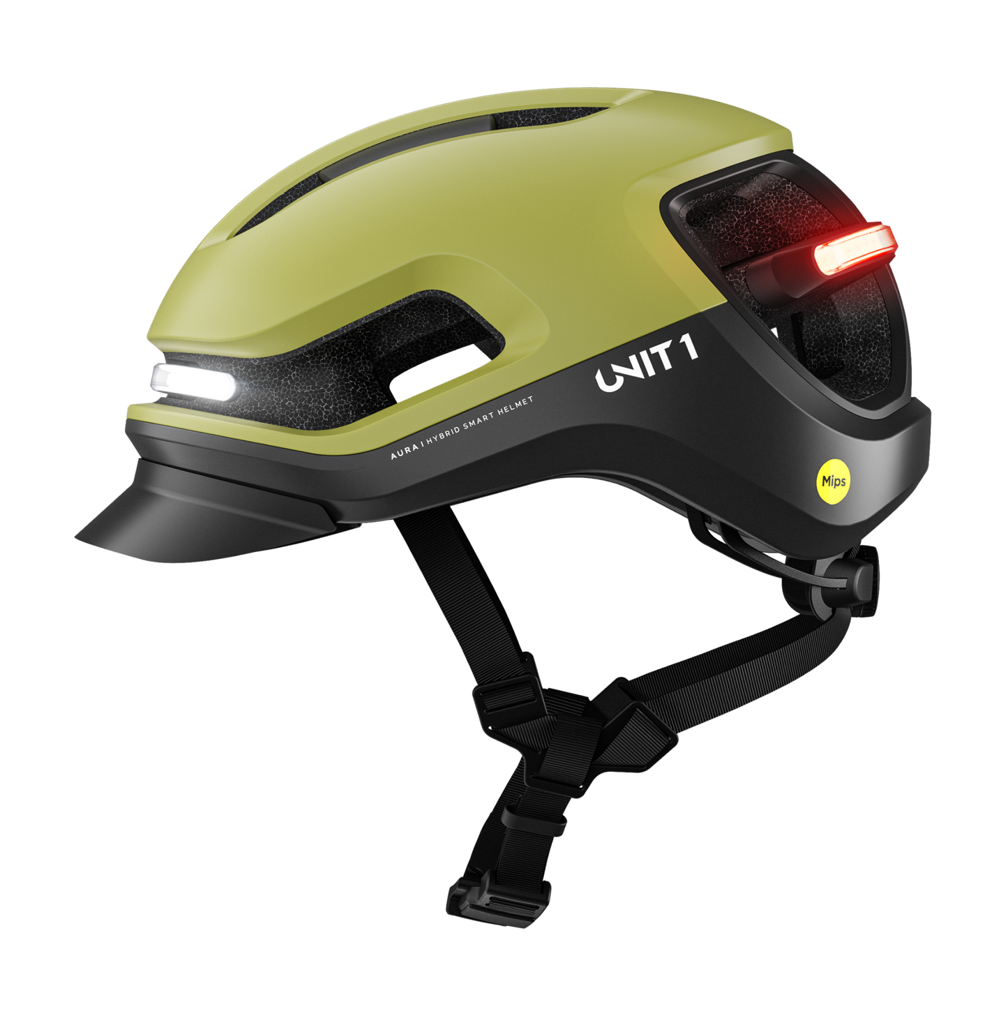 Unit1 AURA Smart Helm – E-Bike Helm mit Beleuchtung, Blinkern & Crash Alert