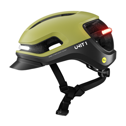 Unit1 AURA Smart Helm – E-Bike Helm mit Beleuchtung, Blinkern & Crash Alert