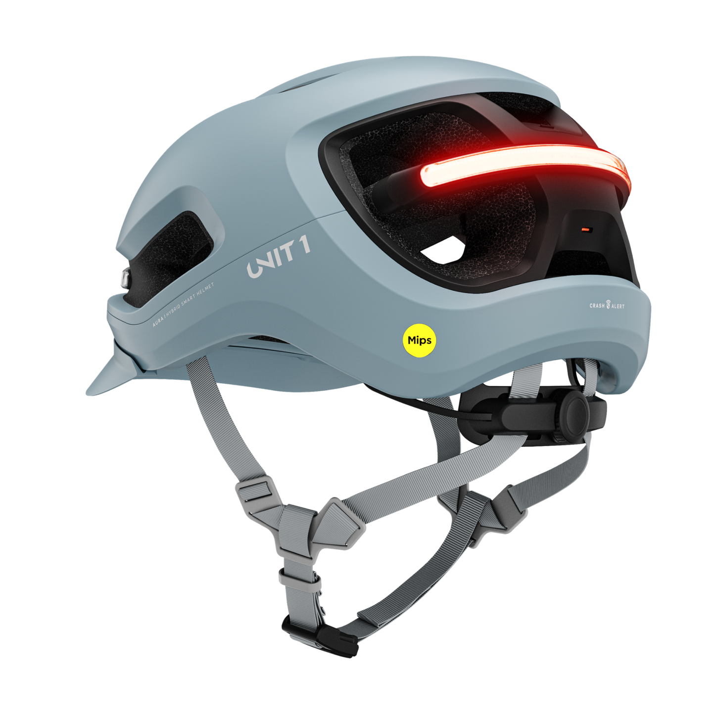 Unit1 AURA Smart Helm – E-Bike Helm mit Beleuchtung, Blinkern & Crash Alert