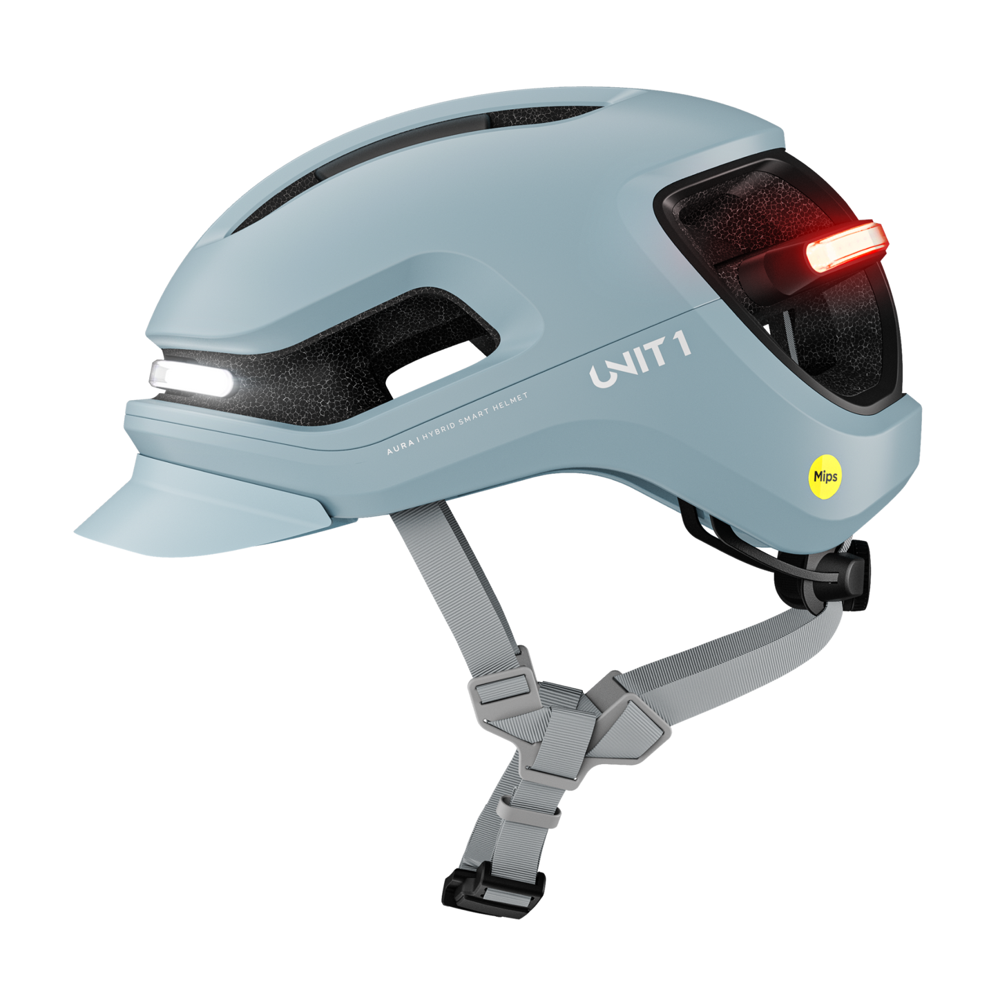 Unit1 AURA Smart Helm – E-Bike Helm mit Beleuchtung, Blinkern & Crash Alert