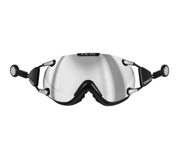 Casco FX-70 Skibrille Carbonic Ersatzglas grau getönt, silber Spiegel